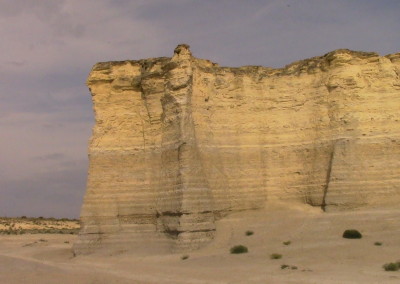 A view of Monument Rocks, Kansas, United States