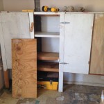studio cabinets before by Johnna M. Gale